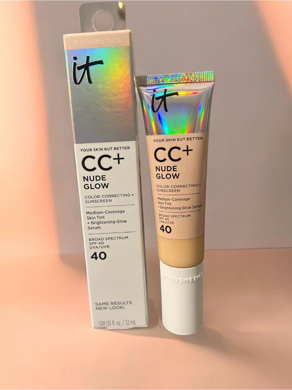 it cosmetics CC+ Nude Glow Skin Tint SPF 40 - Shade Fair Ivory